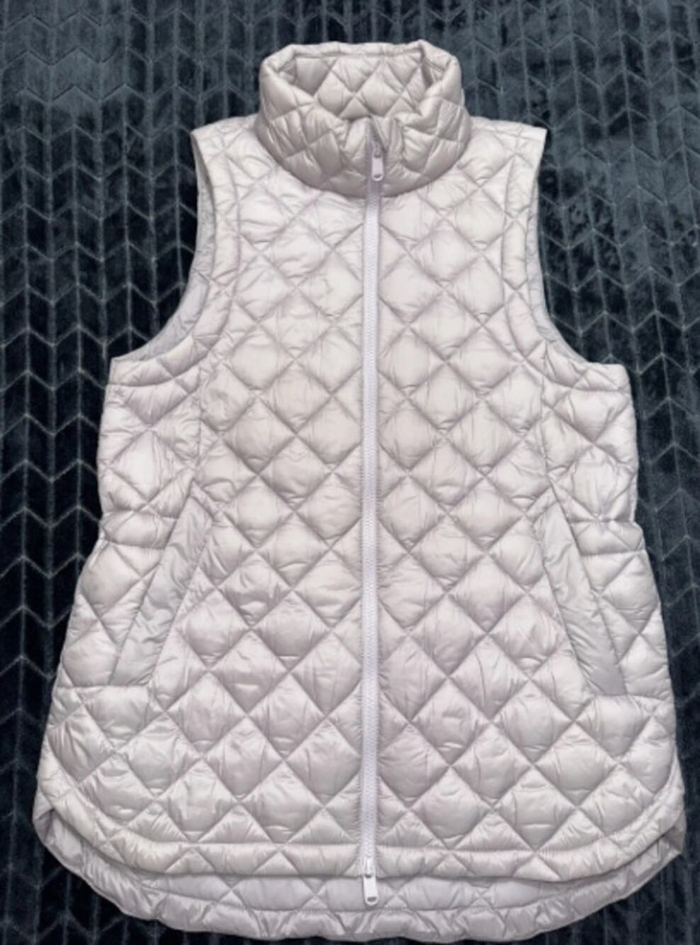 Athleta Responsible Goose Down Vest Pearl Pink Women's Small